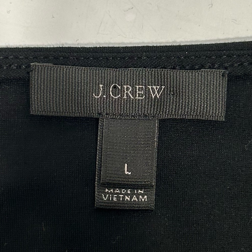 J.Crew V-neck Peplum Scuba/Velvet Blouse - Picture 8 of 9